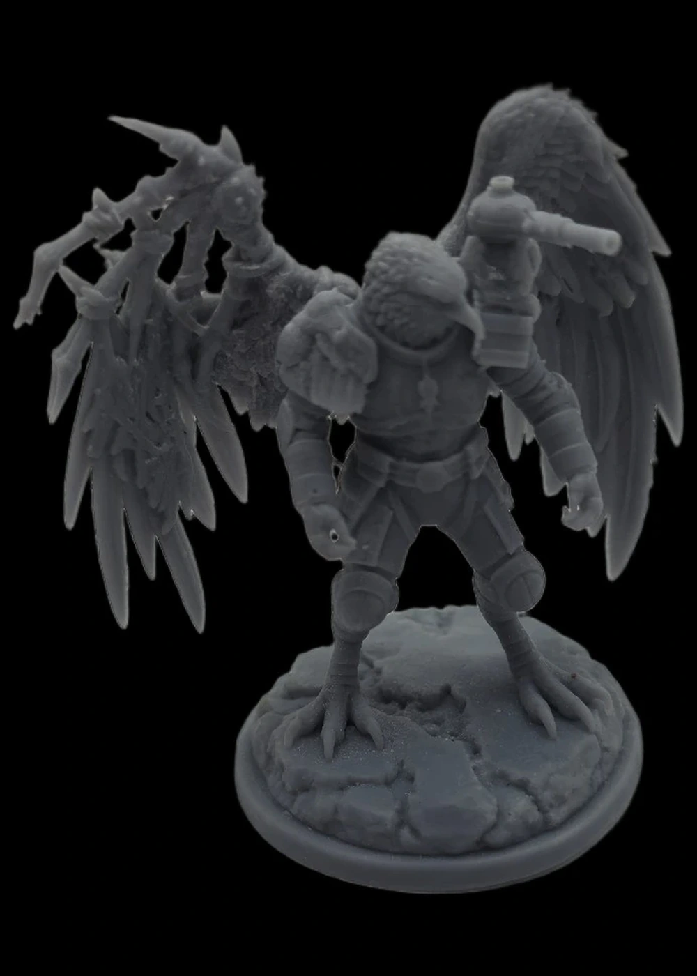 Korr'Vaxx Duskvale miniature shown from image nine, demonstrating fine ABS-like resin detail at 0.03 mm layer height